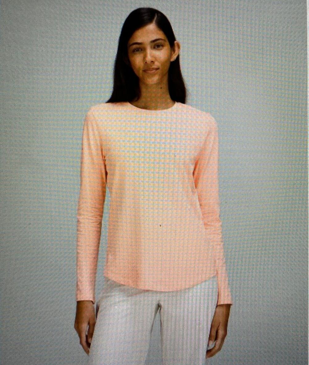 Lululemon NWOT Love Long Sleeve Shirt Dew Pink Size 2